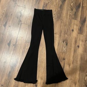 Black flare jeans